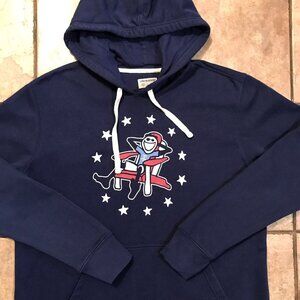 Men's Life is Good Jake Patriotic Pullover Hoodie-LKNW -Size L